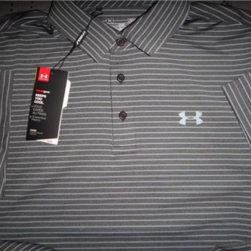 UNDER ARMOUR GOLF HEATGEAR POLO SHIRT 2XL NWT $64